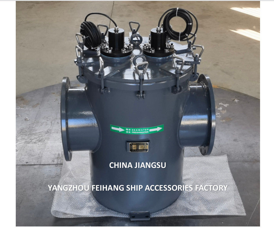 Filtri per l'acqua marina Modello BLS300 CB/T497-2012 Acciaio al carbonio galvanizzato con sistema di prevenzione della crescita marina MGPS
