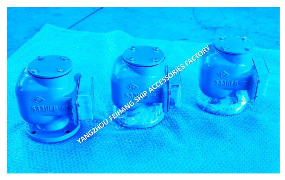 533hfb-Dn65 Testa di scarico d'aria Set completo per serbatoi dell'acqua di mare Testa del tubo d'aria Modello 533hfb-65a