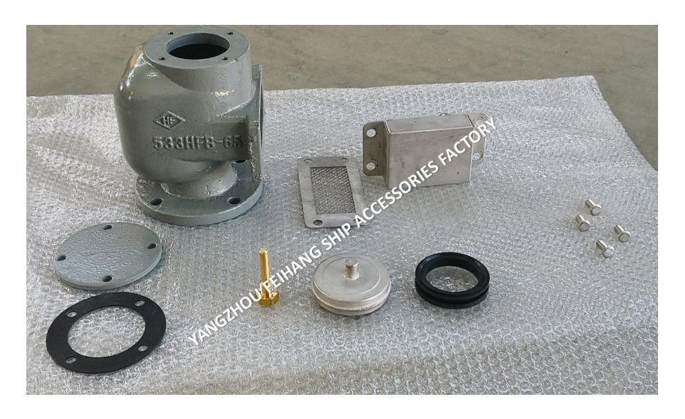 533HFB-DN65 Testa di scarico d'aria Set completo per serbatoi di acqua di zavorra Testa del tubo d'aria Modello 533hfb-65a