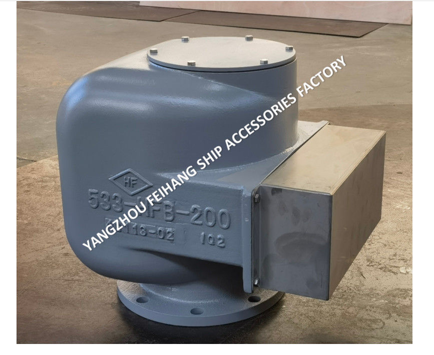 533HFB-DN200 TESTO DI VENTAZIONE AERA TIPO TIPO TANCO FLUTO TESTO DI VENTAZIONE AERA MODello 533HFB-200A