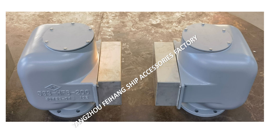 Testa di scarico dell'aria marina set completo 533HFB-200A Corpo di ferro flessibile con galleggiante in acciaio inossidabile
