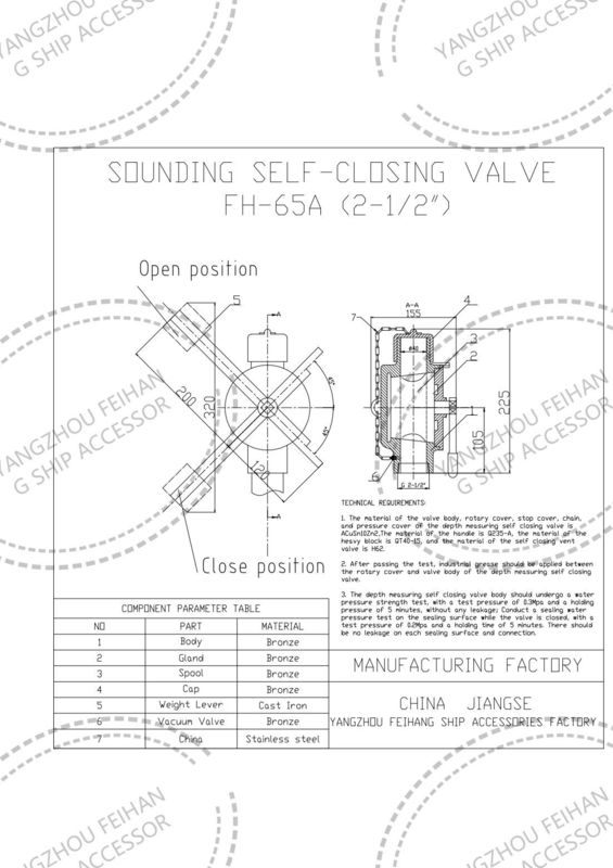 DN50 CB/T3778-99 Fabbricante: YANGZHOU FEIHANG SHIP