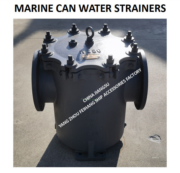 Marine Jis F7121 Flange Cast Iron Can Water Filter Modello 5K-300A S-Type Filter Mesh 4 mm
