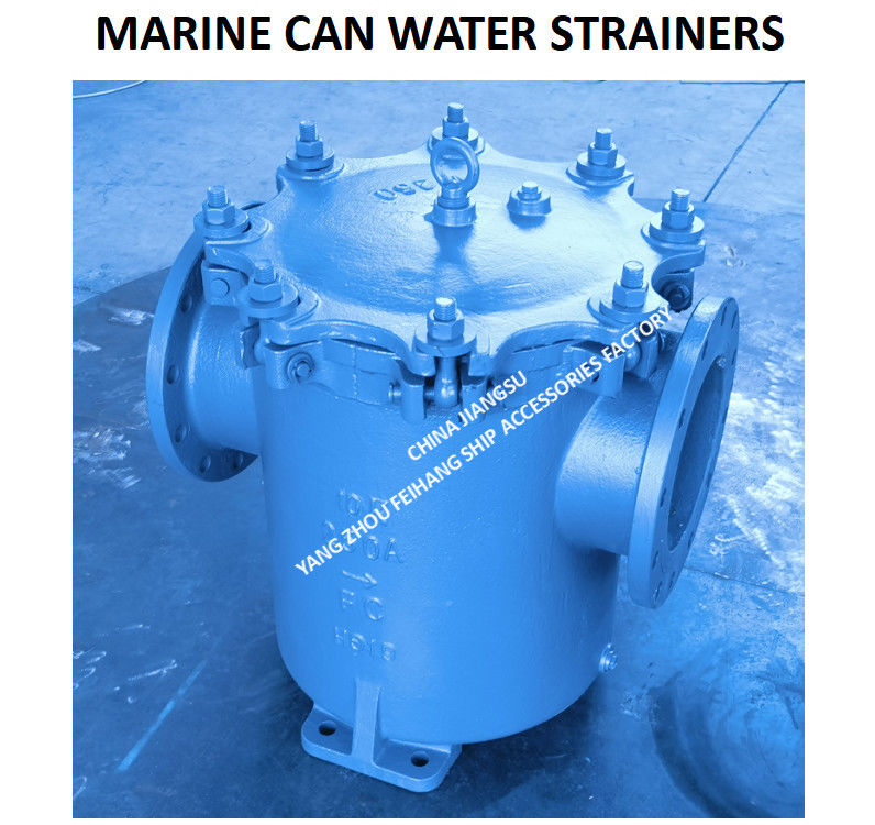 Marine Jis F7121 Flange Cast Iron Can Water Filter Modello 5K-300A S-Type Filter Mesh 4 mm