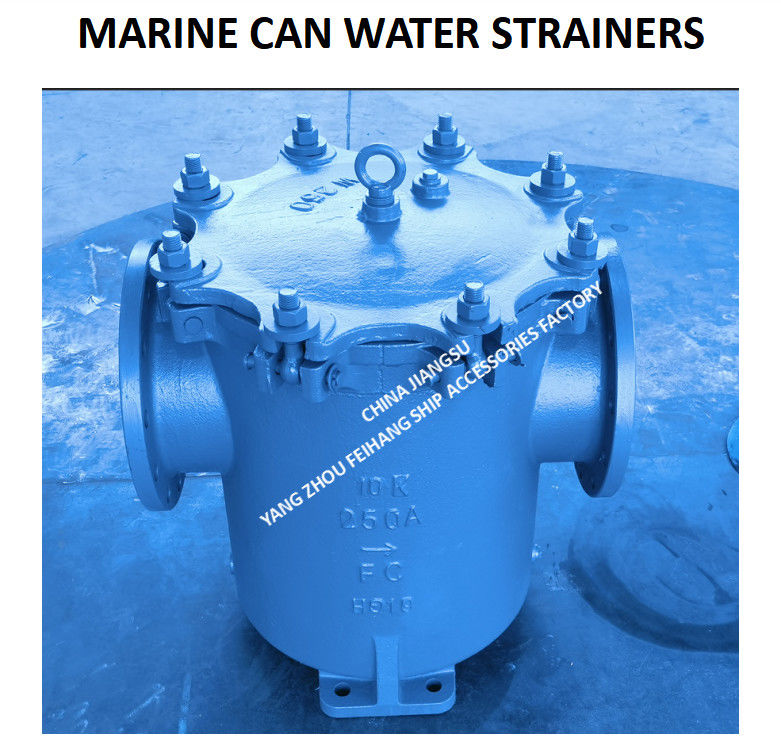 Marine Jis F7121 Flange Cast Iron Can Water Filter Modello 5K-300A S-Type Filter Mesh 4 mm