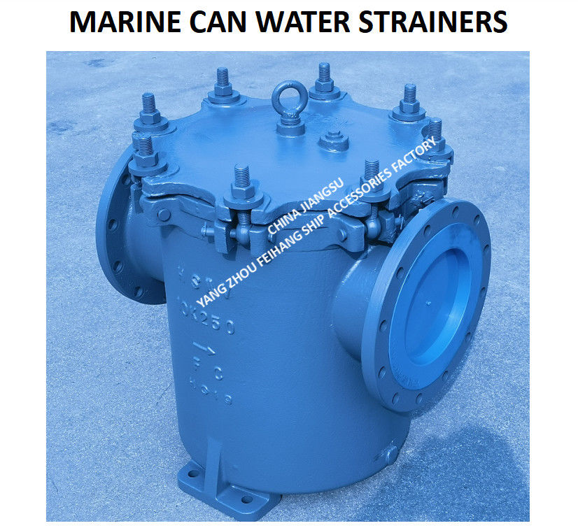 Marine Jis F7121 Flange Cast Iron Can Water Filter Modello 5K-300A S-Type Filter Mesh 4 mm
