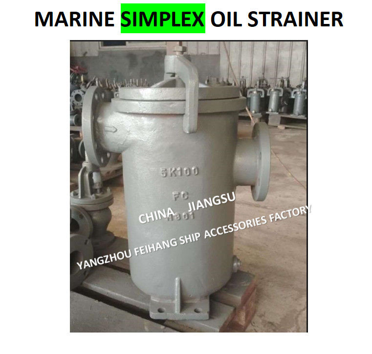 Cina fili di olio semplici e singolo filtro del cesto dell'olio fornitore 5K-125A JIS F7209 corpo - ghisa e filtro - acciaio inossidabile