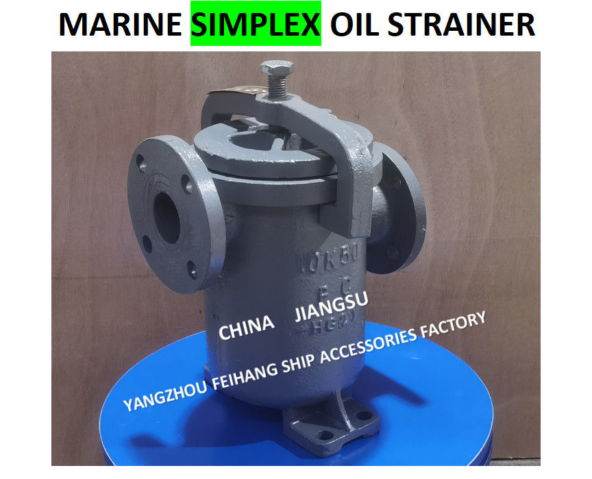 Cina fili di olio semplici e singolo filtro del cesto dell'olio fornitore 5K-125A JIS F7209 corpo - ghisa e filtro - acciaio inossidabile