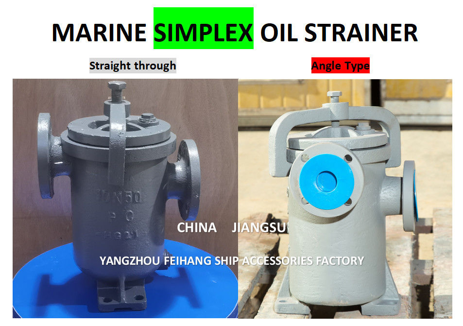 Cina fili di olio semplici e singolo filtro del cesto dell'olio fornitore 5K-125A JIS F7209 corpo - ghisa e filtro - acciaio inossidabile