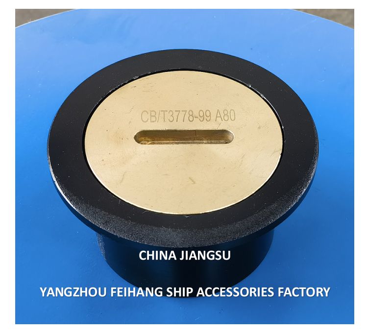 Tappo di sondaggio in acciaio fuso per testa tubo di sondaggio ponte nave C65 CB/T3778 Materiale di grado marino standard industriale
