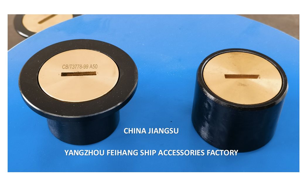 Tappo di sondaggio in acciaio fuso per testa tubo di sondaggio ponte nave C65 CB/T3778 Materiale di grado marino standard industriale