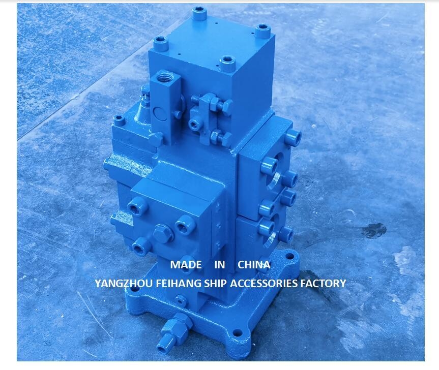 Blocco di valvola di controllo del verricello con porta di ingresso/uscita dimensione 20a-50a in blu e verde per un'efficienza ottimale delle prestazioni operative