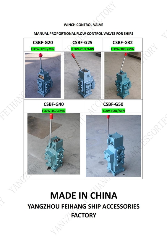 Blocco di valvola di controllo del verricello con porta di ingresso/uscita dimensione 20a-50a in blu e verde per un'efficienza ottimale delle prestazioni operative