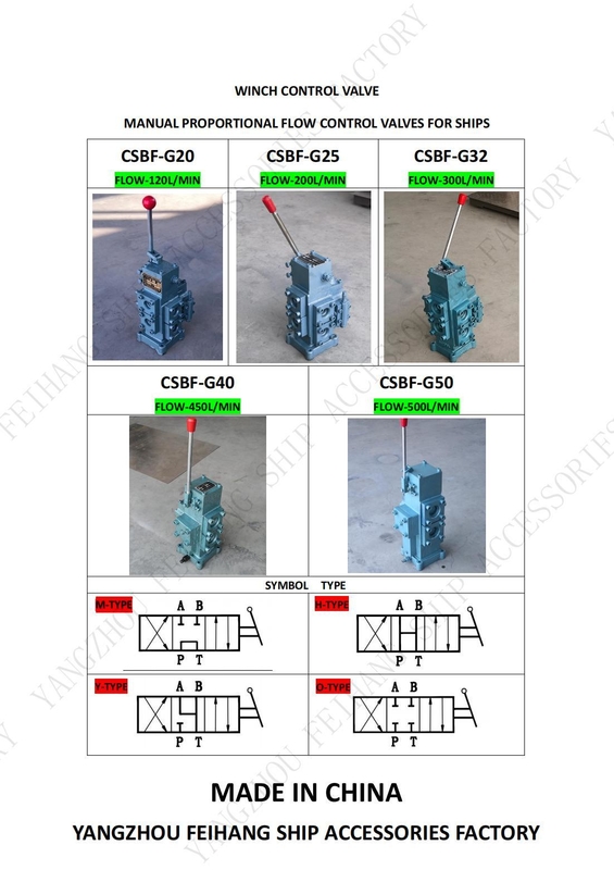 Blocco di valvola di controllo del verricello con porta di ingresso/uscita dimensione 20a-50a in blu e verde per un'efficienza ottimale delle prestazioni operative