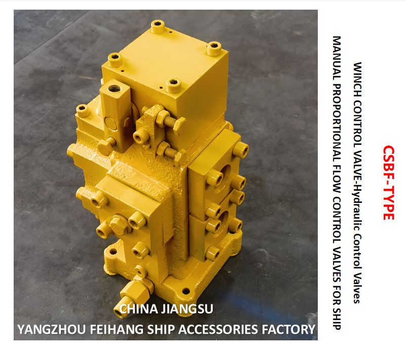 Valvola di controllo verricello cinese modello CSBF-H-G32, dimensione Dn32, portata 300 l/min, pressione 25 MPa, azionamento manuale