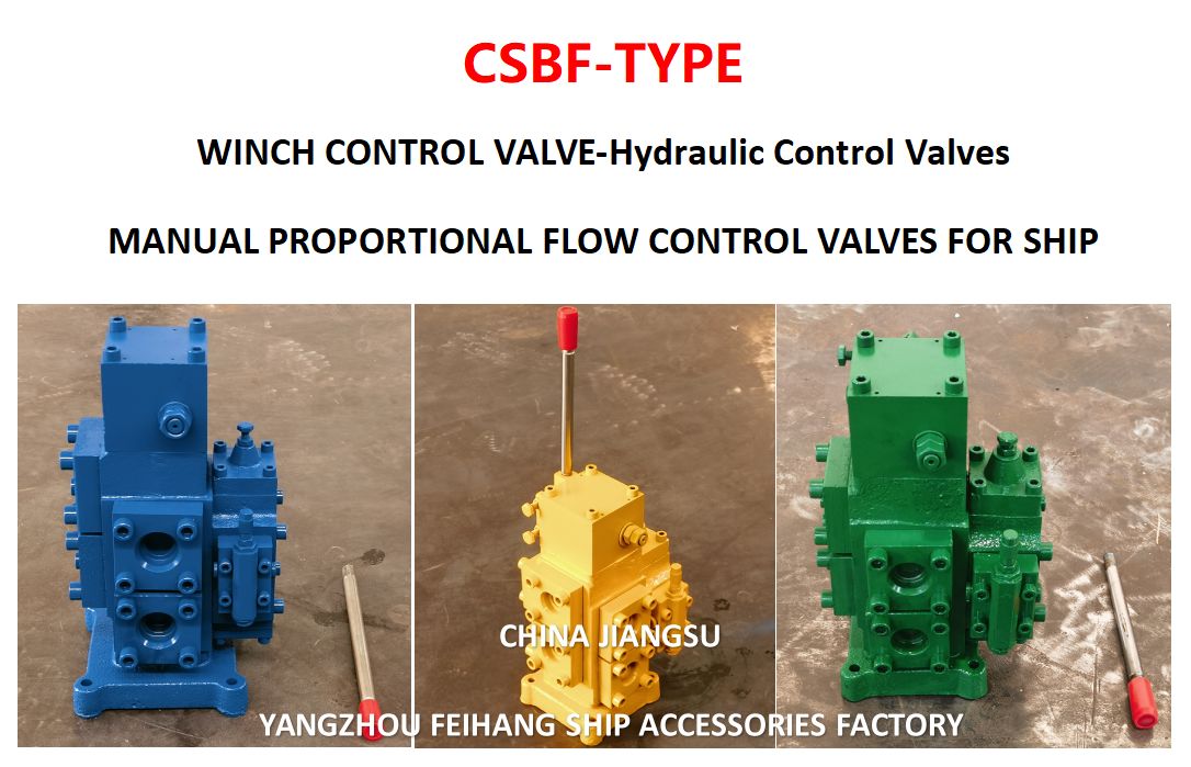 Valvola di controllo verricello cinese modello CSBF-H-G32, dimensione Dn32, portata 300 l/min, pressione 25 MPa, azionamento manuale