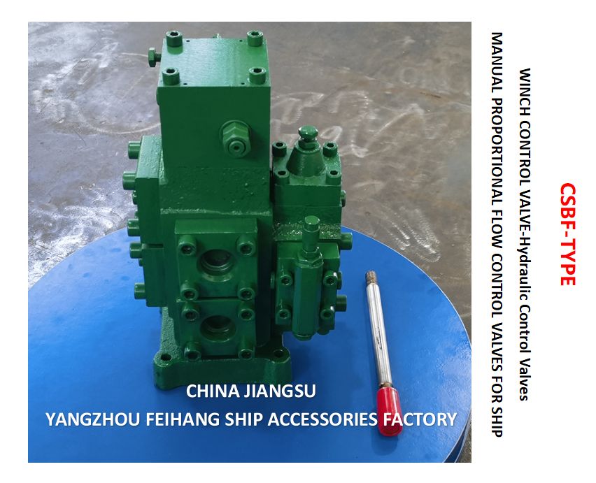 Valvola di controllo verricello Marchio Feihang Modello CSBF-H-G25 Dimensione Dn25, Portata 200 l/min, Pressione 25 MPa, Azionamento manuale
