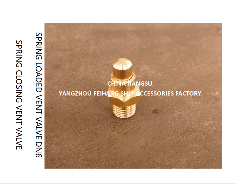 DN6 Spring Loaded Vent Valve with Threaded End Compliant with CB/T3778-1999 Standard