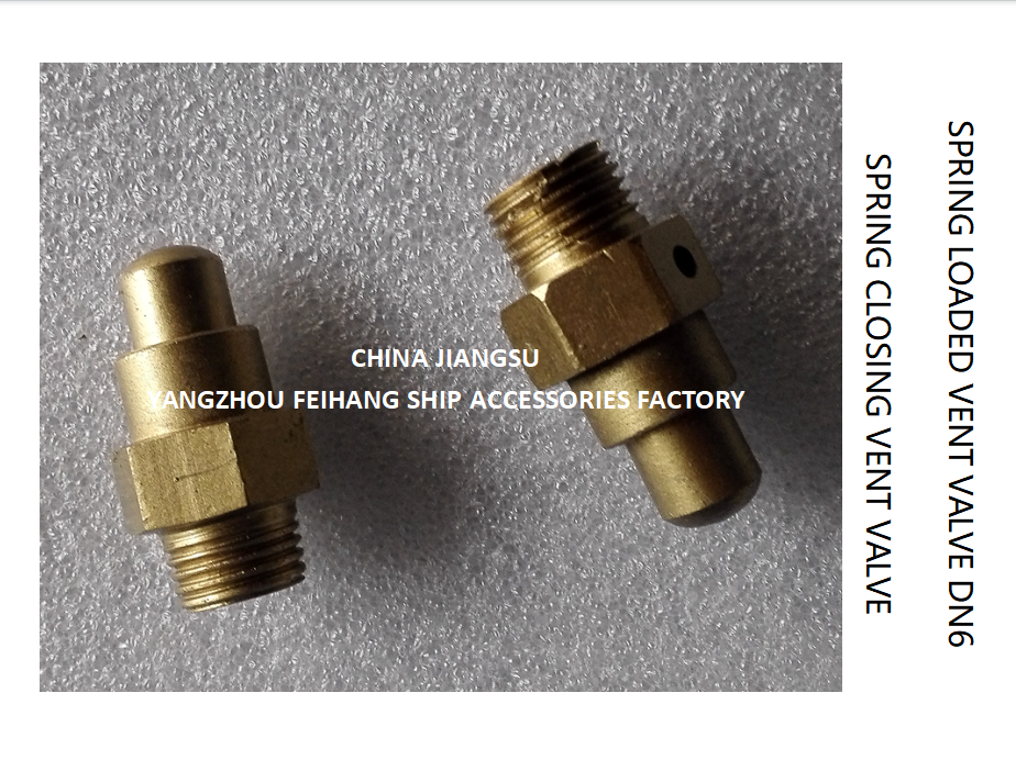 DN6 Spring Loaded Vent Valve with Threaded End Compliant with CB/T3778-1999 Standard