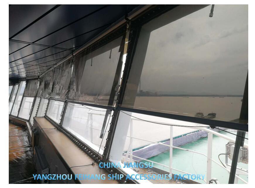 Tende e ombre solari per le finestre delle navi per le navi Materiale di telaio film in alluminio-legato colore oro, argento, grigio, bronzo