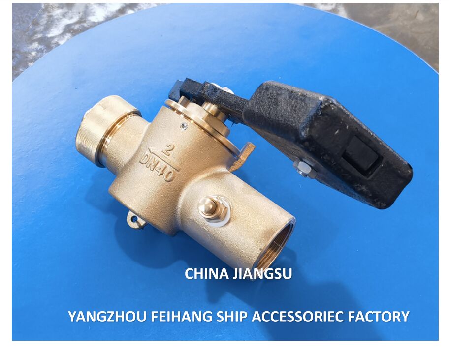 VALVOLA AUT chiudente PER SONDA FH-40A CB/T3778-99 RUBINETTO PER SONDA ESTREMITÀ FILETTATE Materiale - Rame