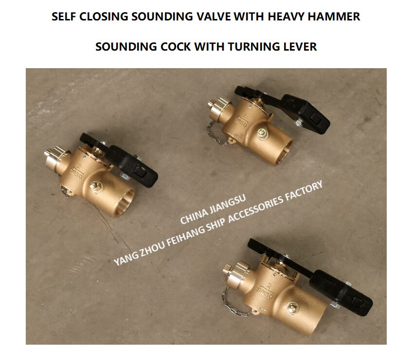 DN65 CB/T3778-99 SONDING COCK FINDINGS & SOUNDING SELF-CLOSING VALVE per tubo di sonorizzazione