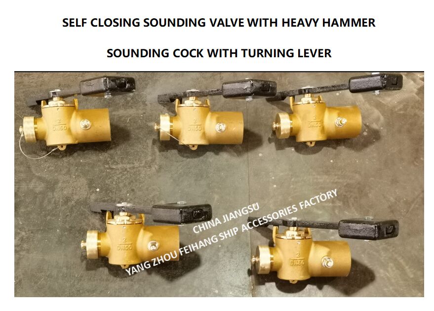 DN65 CB/T3778-99 SONDING COCK FINDINGS & SOUNDING SELF-CLOSING VALVE per tubo di sonorizzazione